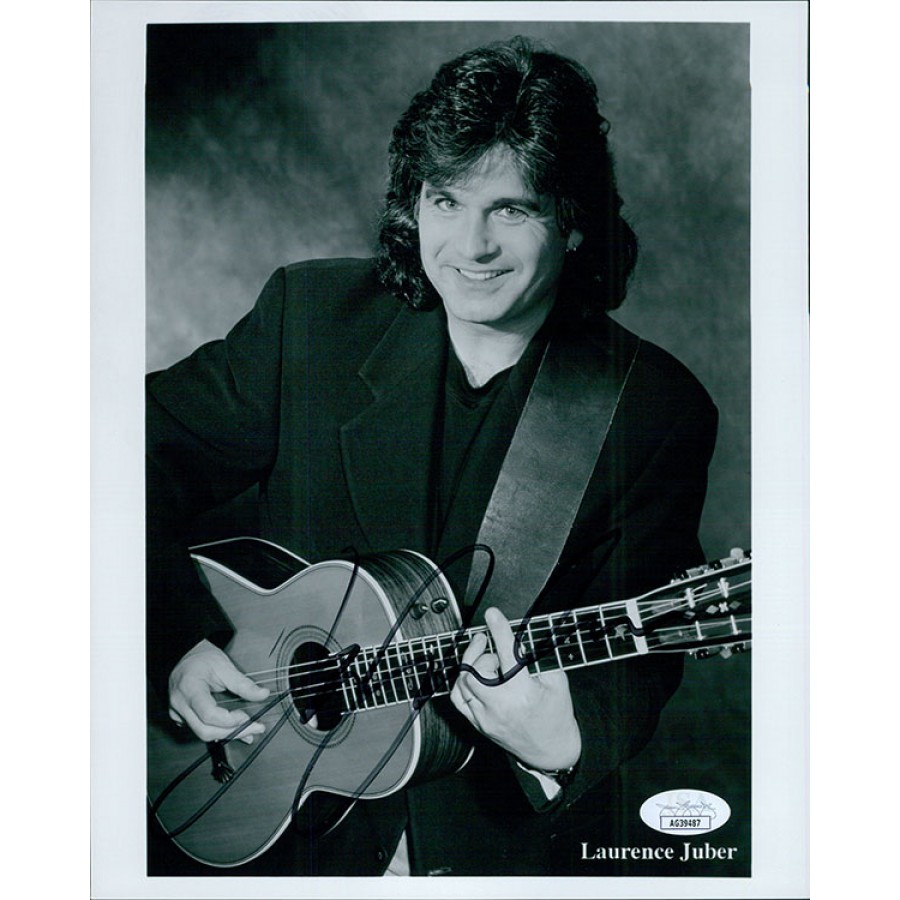 Laurence Juber ローレンス・ジュバー教則DVDサイン入 Laurence Juber Musician Signed 8x10 Glossy Promo Photo JSA